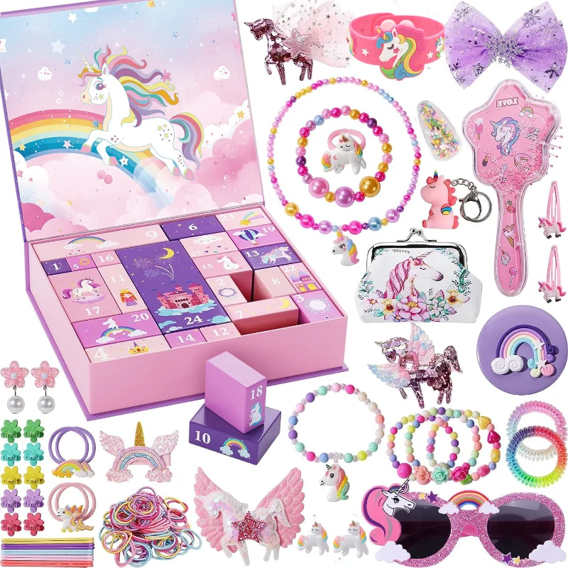 2026 Advent Calendar Calendar Gift Mermaid Jewelry Princess Dress Up 24Days Countdown Calendar New Year Christmas Kids Gift - Image 6