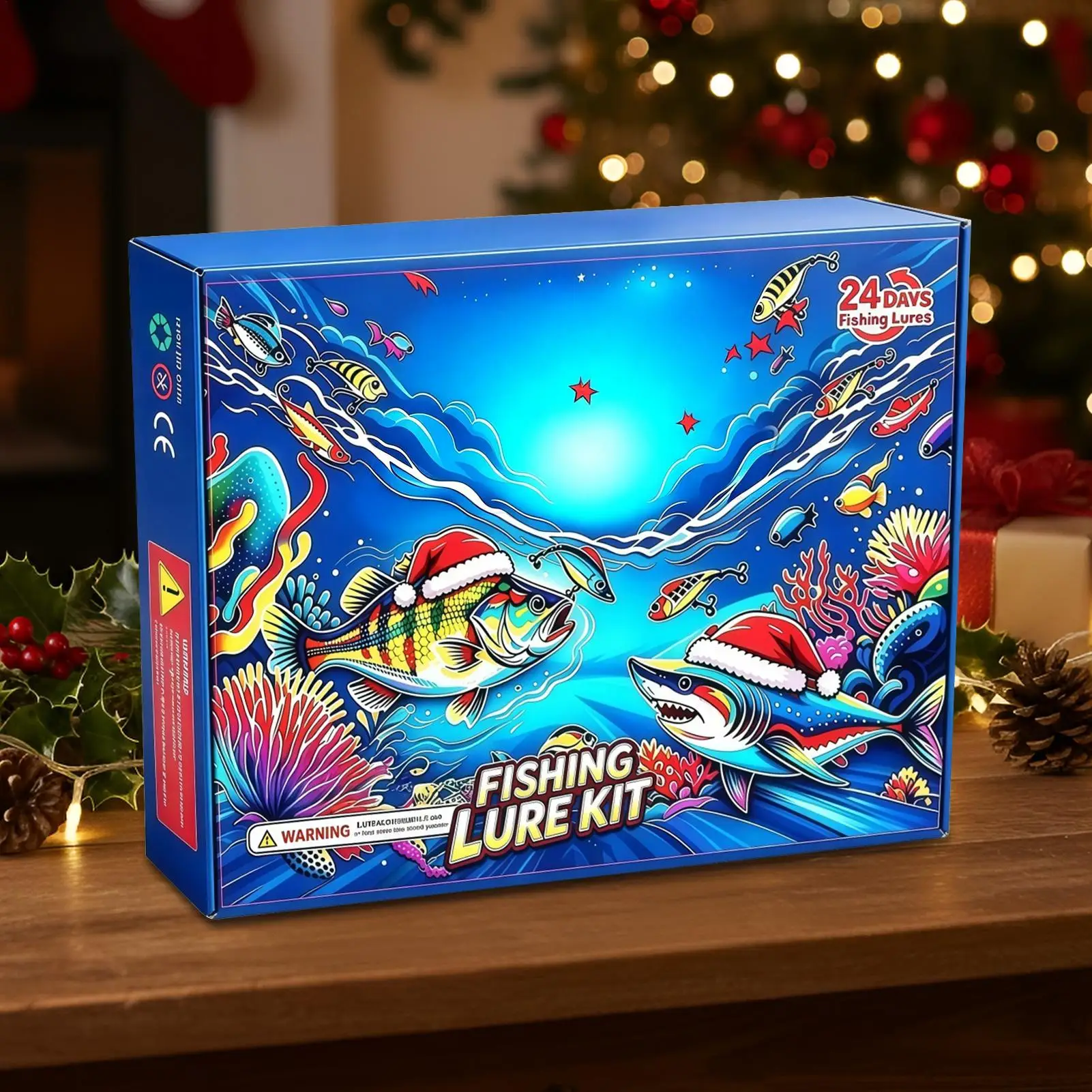 2026 Christmas Countdown Calendar 24 Day Fishing Lure Tackle Collectible Bait Themed Countdown Calendar For Husband Boyfriend - Image 4