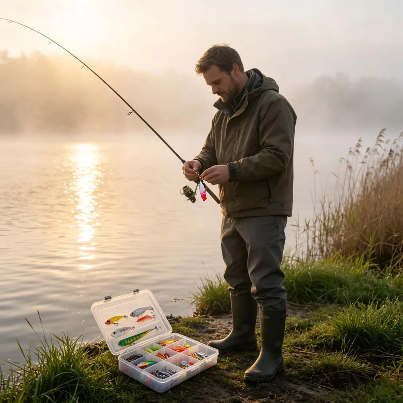 2026 Christmas Countdown Calendar 24 Day Fishing Lure Tackle Collectible Bait Themed Countdown Calendar For Husband Boyfriend - Image 3