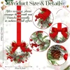 2026 Cross border Christmas Decorations Mini Christmas Wreath Decoration DIY Christmas Decoration Vine Circle Christmas Hanging