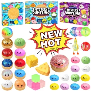 2026 Dumpling Squishy Blind Box 24Day Countdown Calendar Fidget Antistress Toy Teen Adult Advent Calendar Christmas Gifts Decora