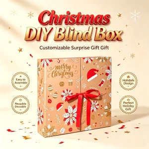 2026 Empty Christmas Advent Calendar Box 24 Grids Fillable Xmas Countdown Blind Box DIY Surprise Gift Box for Kids Holiday Decor