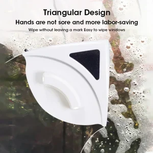 2026 Powerful Magnetic Window Cleaner Dual Sided High Efficiency Glass Cleaning Tool Durable Reusable for Home Clean Cotton