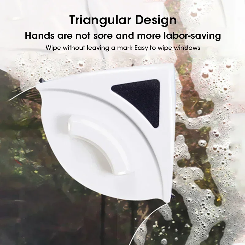 2026 Powerful Magnetic Window Cleaner Dual Sided High Efficiency Glass Cleaning Tool Durable Reusable for Home Clean Cotton