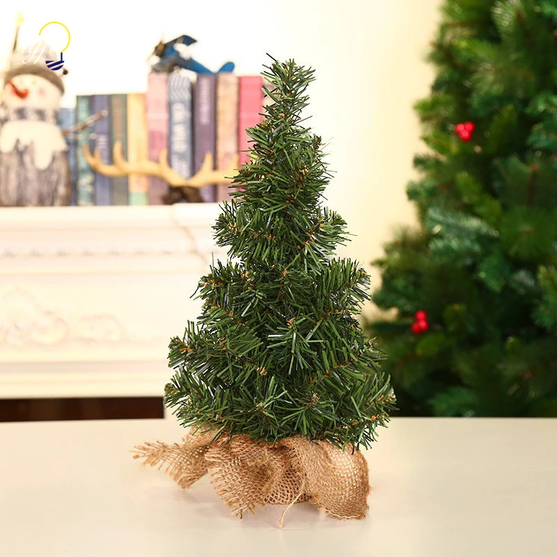 20/30/40cm Christmas Tree Desktop Ornament Children DIY Handicraft Mini Xmas Trees Home Party New Year Christmas Decoration - Image 2