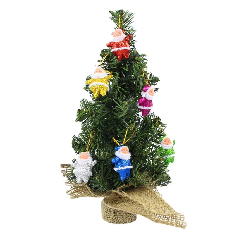 20/30/40cm Christmas Tree Desktop Ornament Children DIY Handicraft Mini Xmas Trees Home Party New Year Christmas Decoration - Image 5