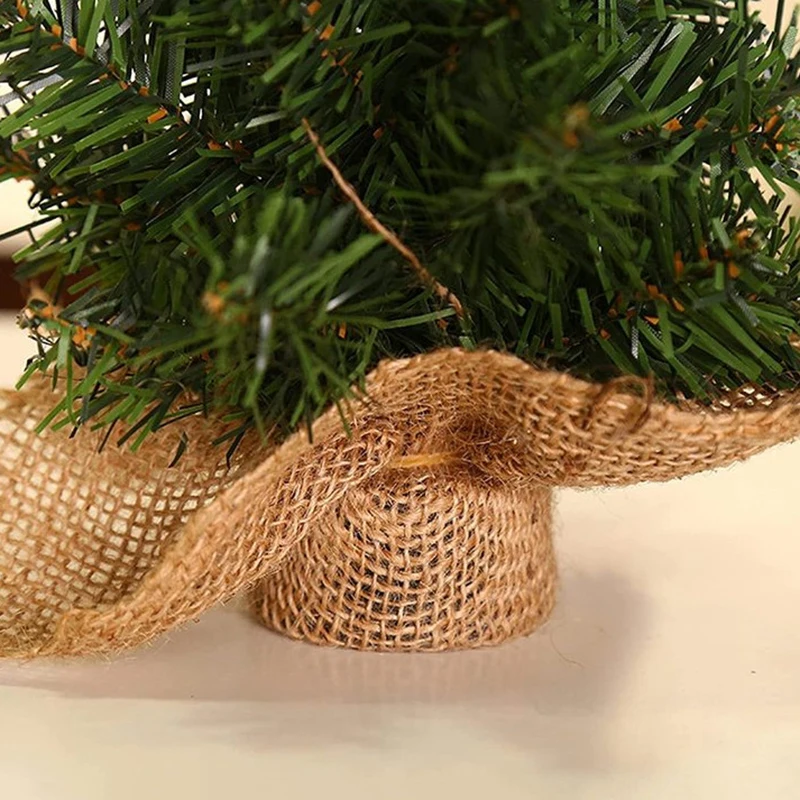 20/30/40cm Christmas Tree Desktop Ornament Children DIY Handicraft Mini Xmas Trees Home Party New Year Christmas Decoration - Image 6