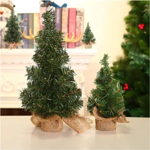 20/30/40cm Christmas Tree Desktop Ornament Children DIY Handicraft Mini Xmas Trees Home Party New Year Christmas Decoration
