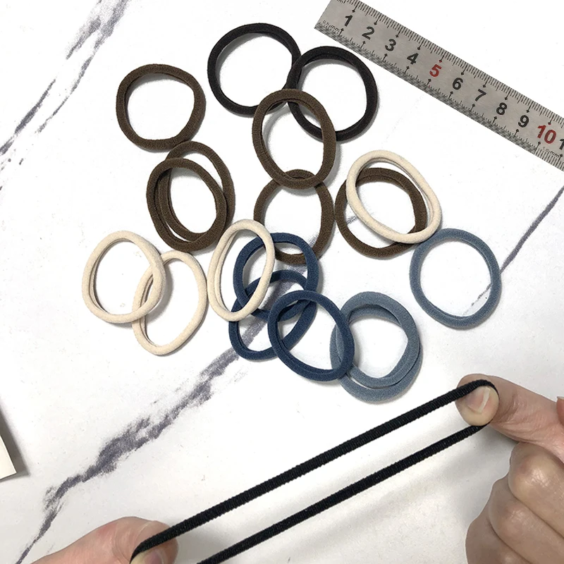 20/50PCS/Set Hair Bands for Women Girl Basic Hair Rubber Ties Ropes 4cm Simple Elastic Headband Hair Accessories Ponytail Holder - Image 6
