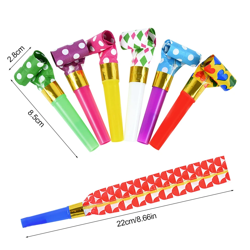 20/50Pcs Party Blowout Whistles Kids Birthday Party Favors Cheer Props Pinata Filler Wedding Gift Christmas New Year Noise Maker - Image 3