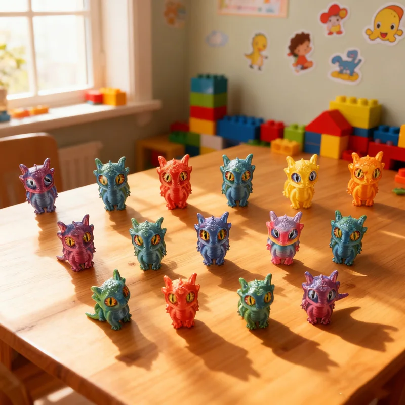 20/5pcs 3D Printed Dragon Ornaments for Kids Birthday Party Favors Pinata Filler Easter Christmas Gifts Home Table Decorations - Image 5