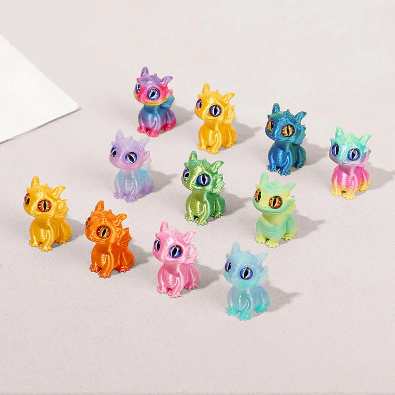 20/5pcs 3D Printed Dragon Ornaments for Kids Birthday Party Favors Pinata Filler Easter Christmas Gifts Home Table Decorations - Image 3