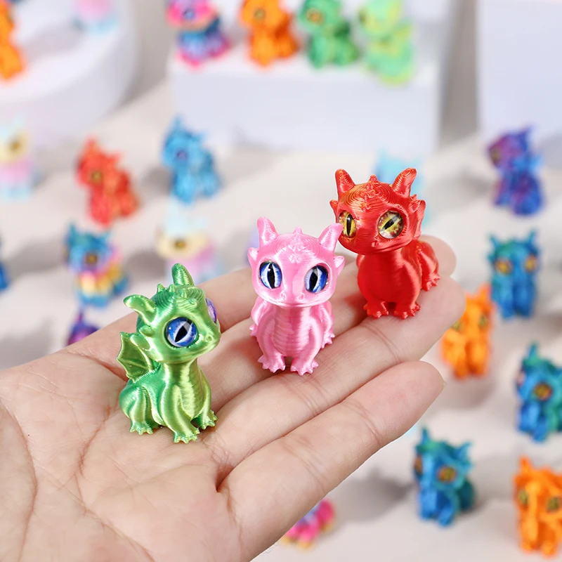 20/5pcs 3D Printed Dragon Ornaments for Kids Birthday Party Favors Pinata Filler Easter Christmas Gifts Home Table Decorations - Image 4