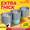 20PCS Reusable Aluminum Foil Tin Cup Pudding Cake Mold Air Fryer Tinfoil Box Small Baking Tray Tinfoil Cups Baking Pastry Tools