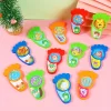 20Pcs Cartoon Feet Shape Beads Maze Puzzle Educational Toys for Kids Birthday Party Favors Baby Shower Goodie Bags Pinata Filler