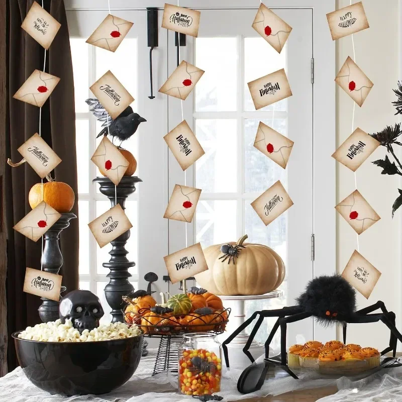 20pcs Floating Magic Wizard Acceptance Letter Banner Hanging Garland for Halloween Party Decoration Christmas Tree Ornaments - Image 2