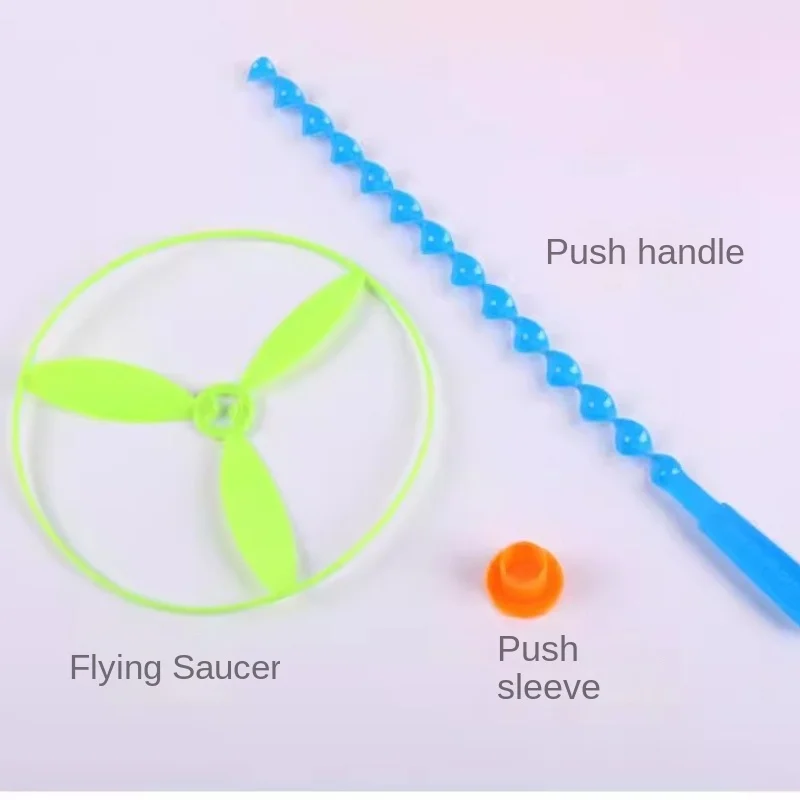 20set/bag Colorful Bamboo Dragonfly Plastic Hand Push Flying Toys Kids Birthday Party Favors Guests Treat School Goodie Filler - Image 6