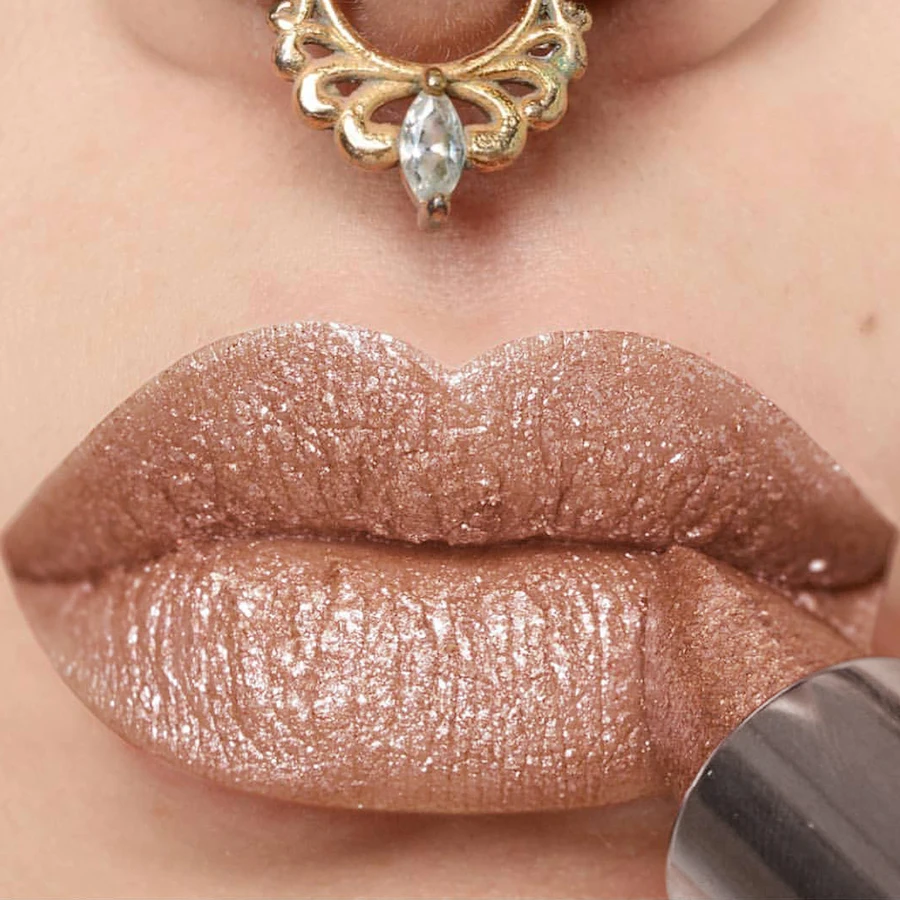 21Colors Bold & Intense Glitter Shiny Metallic Lipstick Pearlescent Lip Tint,Long Lasting Lip Senior Matte Lip Makeup Gifts for - Image 6