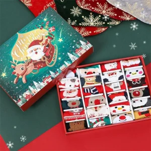 24 Days Countdown Socks 24 Days Of Advent Box Socks Christmas Stocking Advent Calendars For Boys Girls Men Women Christmas Gifts