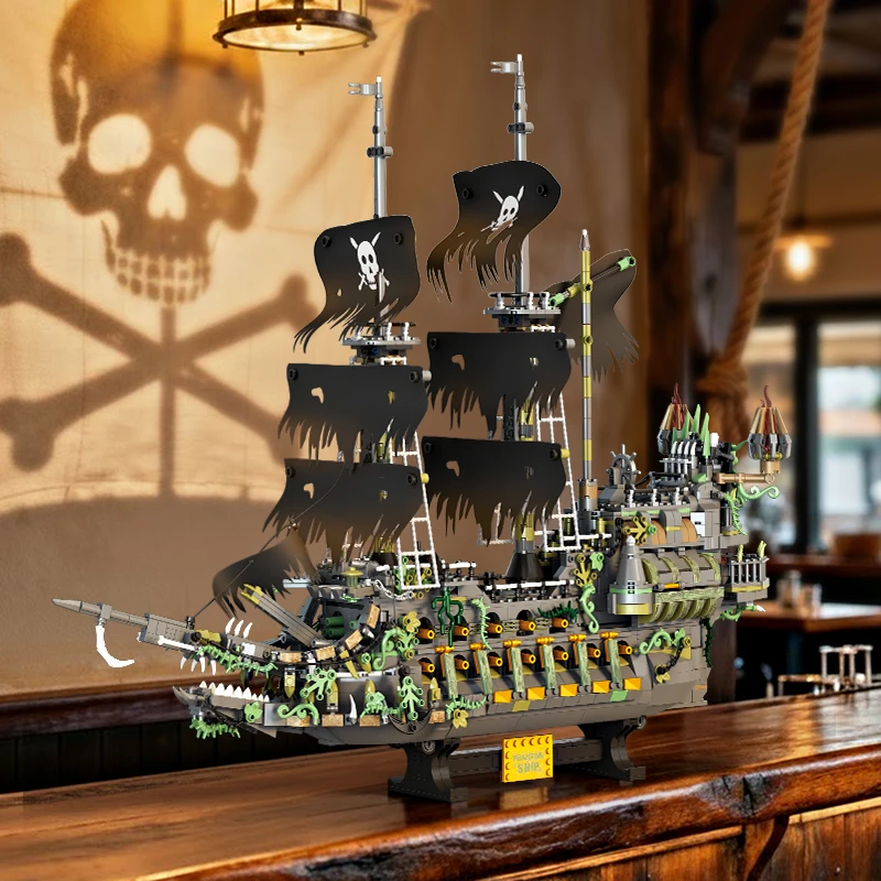 2434pcs Pirate Ship Building Blocks, Flying Dutchman Bricks Set, Educational STEM Toys for Boys, Creative Gift for Kids - Image 2