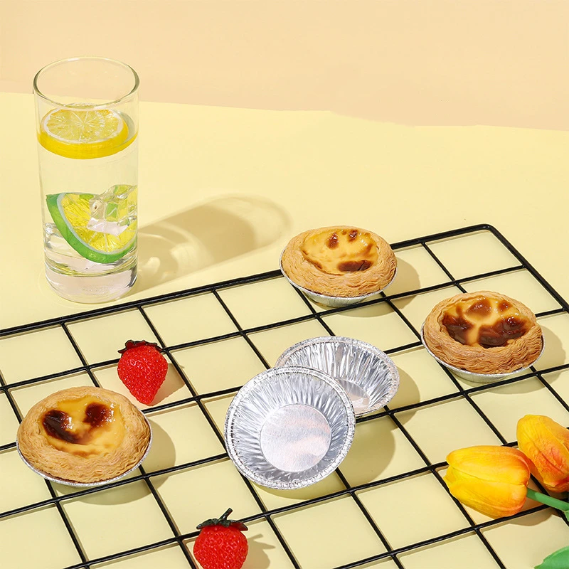 250Pcs Disposable Aluminum Foil Cups Egg Tart Mould Baking Muffin Cupcake Tin Mold Egg Tart Mould Egg Tart Shell Baking Tools - Image 3