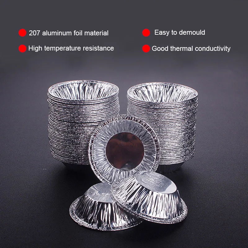 250Pcs Disposable Aluminum Foil Cups Egg Tart Mould Baking Muffin Cupcake Tin Mold Egg Tart Mould Egg Tart Shell Baking Tools - Image 4