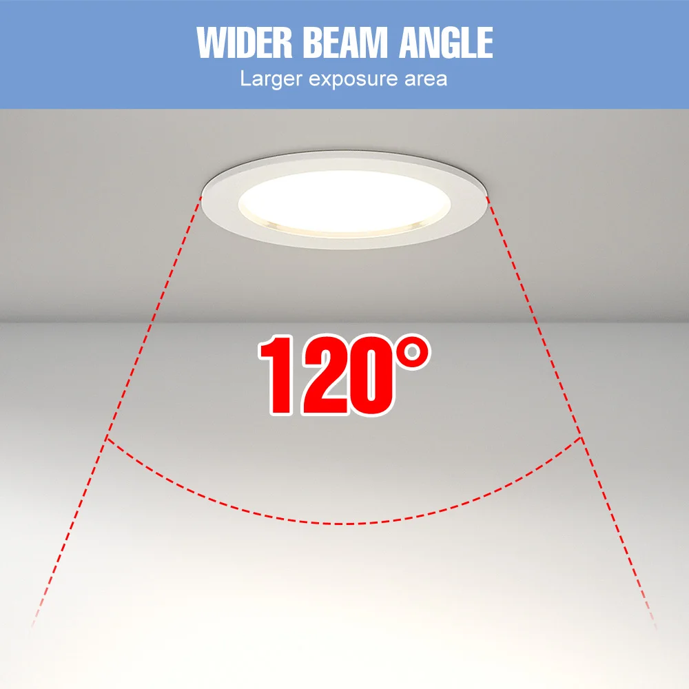 25W LED Downlight Recessed Round Ceiling Lamp 220V Spotlight For Home Indoor Living Room Bedroom 5W 10W 15W 20W 6000K Cold White - Image 5