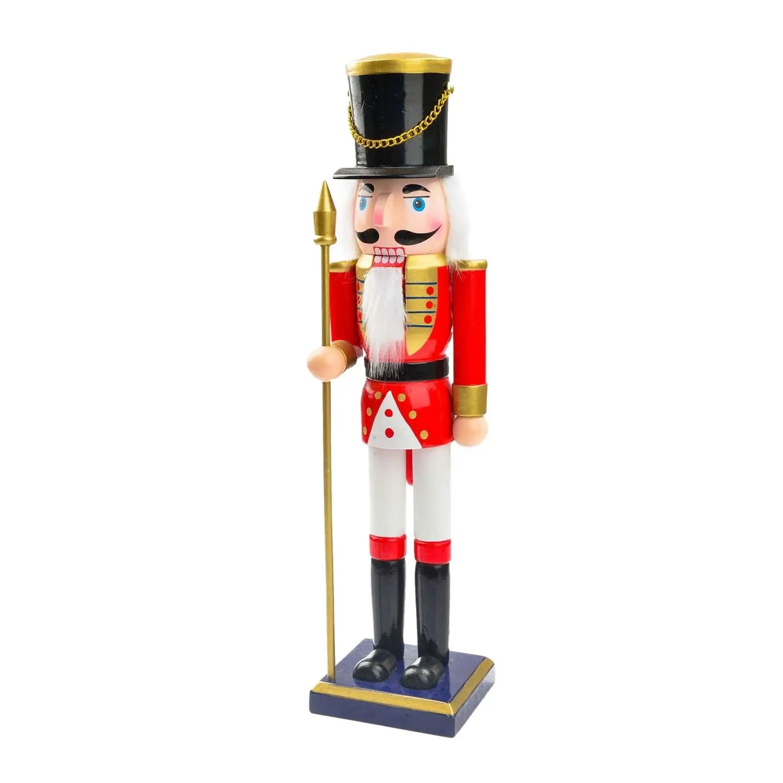 25cm Wooden Christmas Nutcracker Figurine, Christmas Puppet Toy, Durable 25cm Wooden Christmas Nutcracker Figurine, Christmas Puppet Toy, Durable