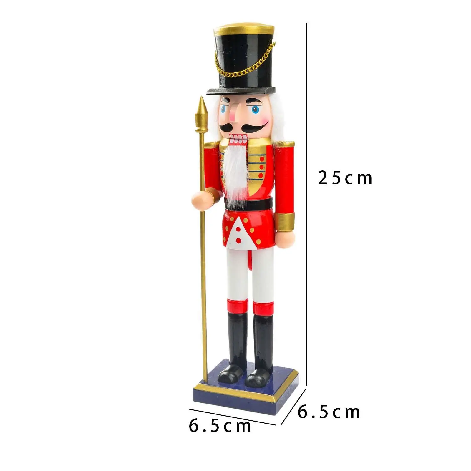 25cm Wooden Christmas Nutcracker Figurine, Christmas Puppet Toy, Durable 25cm Wooden Christmas Nutcracker Figurine, Christmas Puppet Toy, Durable