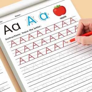 26 Alphabet Tracing Letter Workbook Handwriting Exercise Book for Preschool Children Letter Skills Development Calligraphy