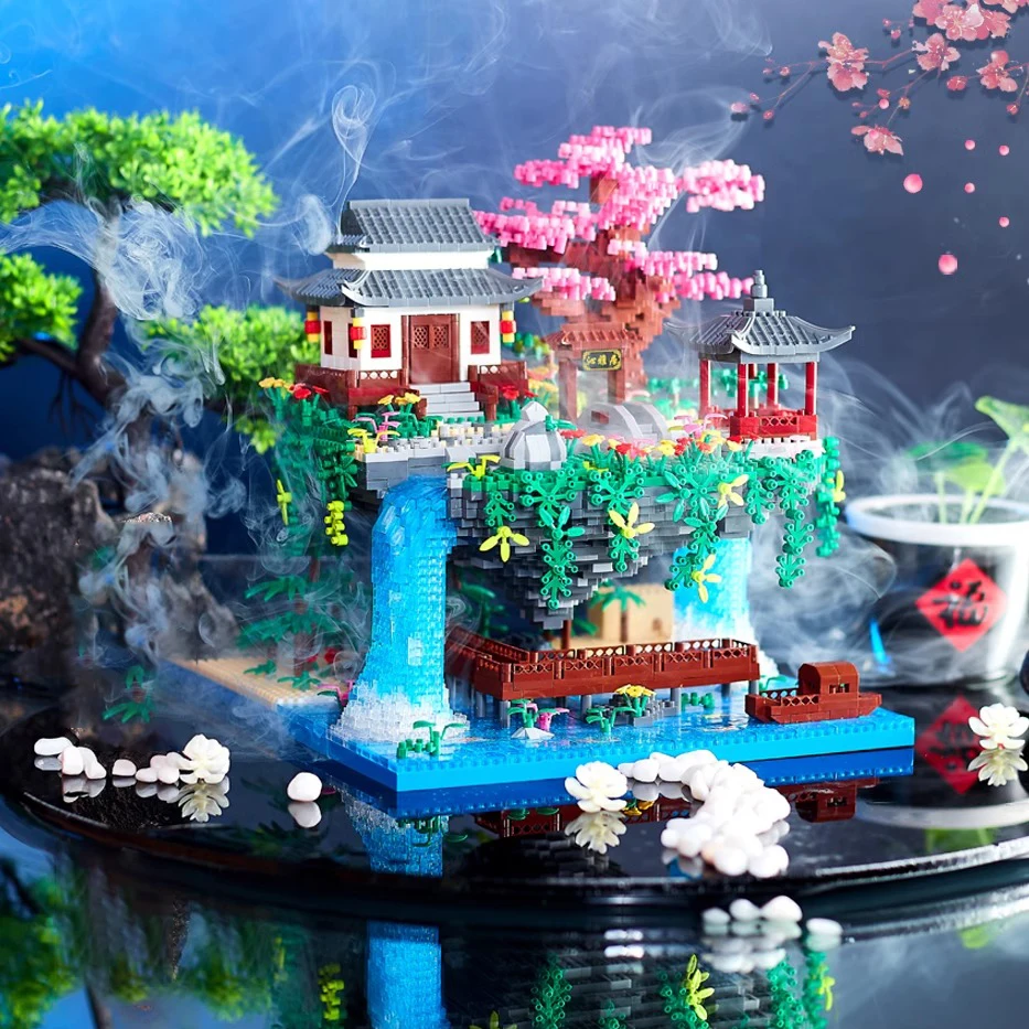 2850-Piece Taohuatan DIY Building Block Set - Mixed Colors - Office and Home Desktop Decoration - Party Supplies - Creative Surprise Holiday Gifts - Image 3