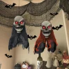 2PCS Halloween Decorations Party Hanging Skull Skeleton Ghost Ornament Horror Props Haunted Home Decoration Halloween Outdoor