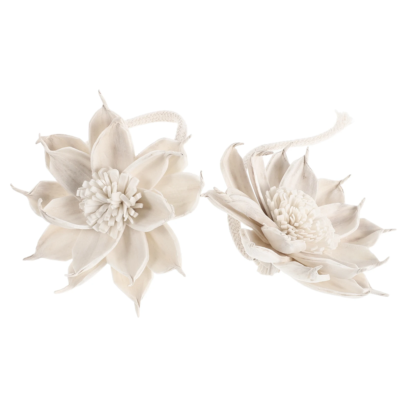 2Pcs Floral Aroma Diffuser Sticks Gardenia Scent Dried Sola Flowers Natural Home Decor Aromatherapy Essential Oil Diffuser - Image 2