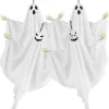 2Pcs Scary Halloween Hanging Ghost Props Spooky Haunted House Decor Outdoor Yard Tree Creepy Skeleton Hands Party Decorations