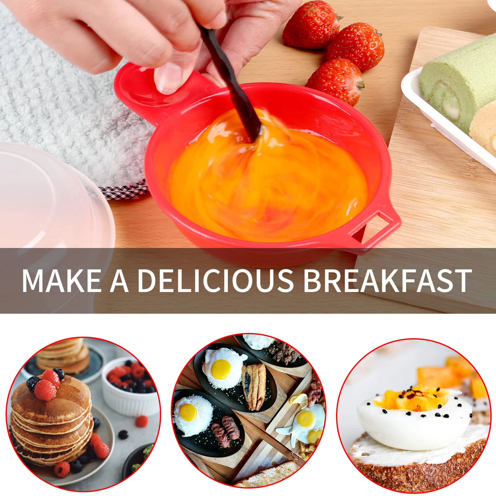 2pcs/set Microwave Cheese Eggs Cooker 1 Minute Fast Microwave Oven Eggs Cooker Easy Use Portable Household Kitchen Gadgets - Image 5