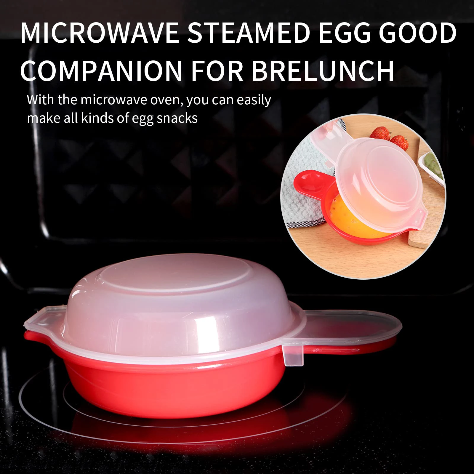 2pcs/set Microwave Cheese Eggs Cooker 1 Minute Fast Microwave Oven Eggs Cooker Easy Use Portable Household Kitchen Gadgets - Image 6