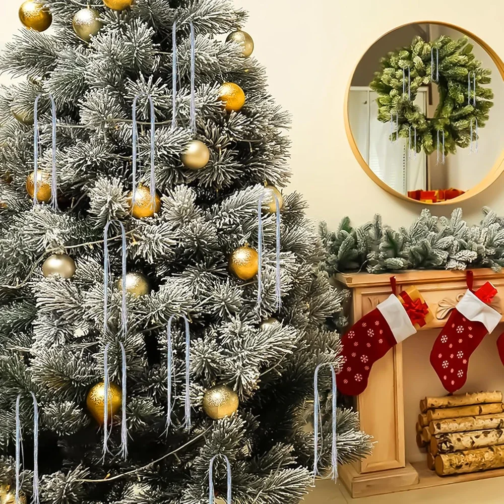 3000 Strands Christmas Icicles Iridescent Tinsel Foil Fringe Garland For Xmas Tree Decorations Party Supplies Holiday Decor - Image 2