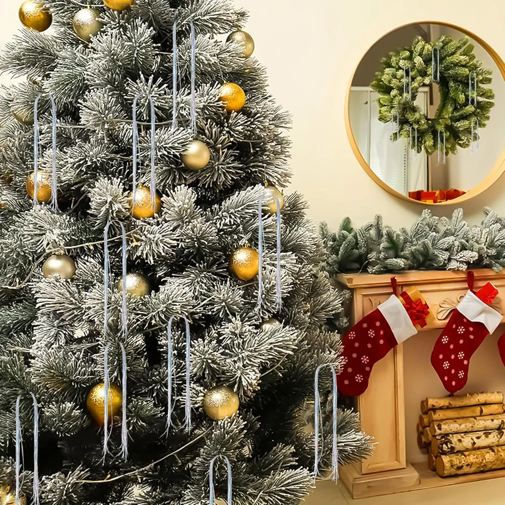 3000 Strands Icicles Iridescent Tinsel Foil Fringe Garland For Christmas Xmas Tree Decorations Party Supplies Holiday Home Decor - Image 3