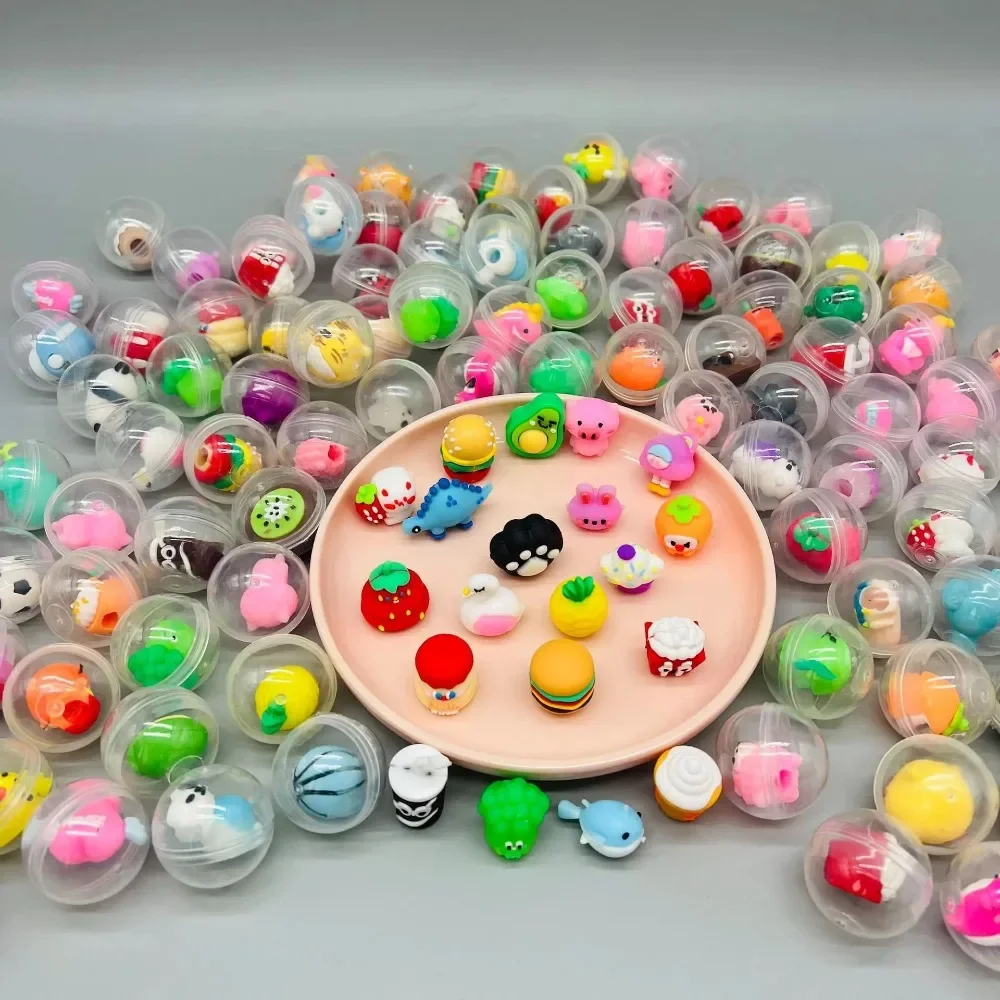 30/50 Pcs 32mm Transparent Eggshell Mixed Toy Kids Birthday Party Favor Pinata Gift Bag Filler Carnival Christmas Gift Reward - Image 3
