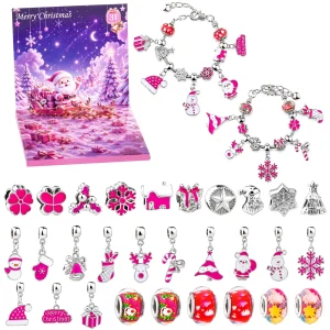 31days Christmas Advent Calender Gift Box DIY Bead Bracelet Countdown Calendar Box New Year 2026 Merry Christmas Gift