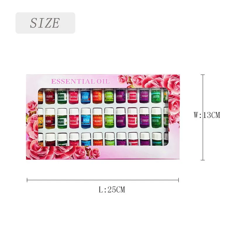 36*3ml Essential Oils Aromatherapy Lavender Rose Mix Oils Water-soluble Oil Humidifier Room Fragrance Essential Aroma Diffuser - Image 6