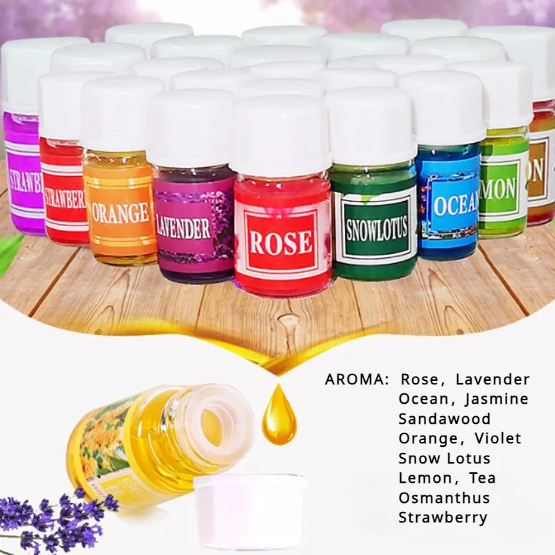 36*3ml Essential Oils Aromatherapy Lavender Rose Mix Oils Water-soluble Oil Humidifier Room Fragrance Essential Aroma Diffuser - Image 5