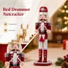 36CM Christmas Nutcracker New Style Wooden Nutcracker Ornament Soldier Figure Handcraft Toy Home Office Desktop Decoration Gift