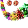 3D Christmas Foil Garlands Colorful Twist Garland Christmas Tree Decorations DIY Celebration Wreath