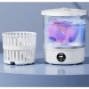 3L Mini Washing Machine Portable Home Clothes Socks Underwear Cleaning Washing Machine Travel Washing Machine with Spin Drying