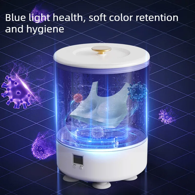3L Mini Washing Machine with Spin Drying Portable Home Clothes Socks Underwear Cleaning Washing Machine Travel Washing Machine - Image 6