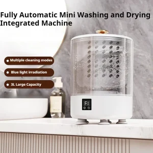 3L Mini Washing Machine with Spin Drying Portable Home Clothes Socks Underwear Cleaning Washing Machine Travel Washing Machine