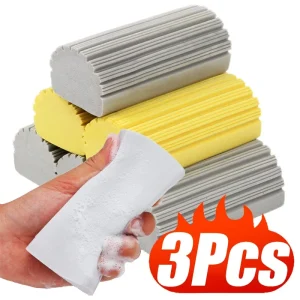 3PC High Density PVA Car Wash Sponge - Super Absorbent Multi-Functional Cleaning Sponge for Vehicle Detailing Stain Removal