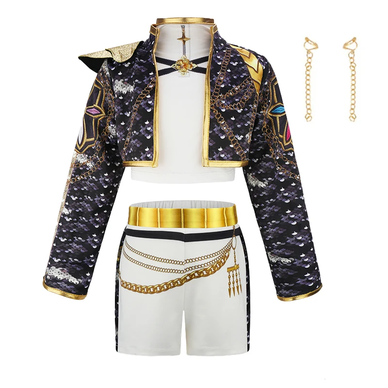 3PS Children's Girls Dance Performance Set Carnival Cosplay Costume Set Halloween Party Set Carnival Costumes 3-10 Years Old - Image 2