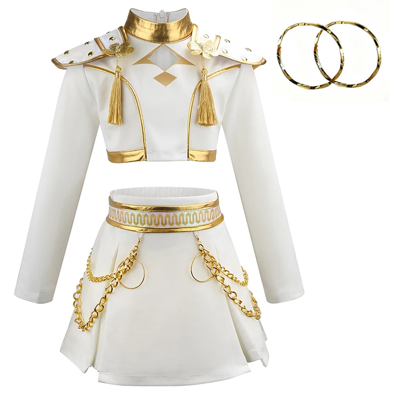 3PS Children's Girls Dance Performance Set Carnival Cosplay Costume Set Halloween Party Set Carnival Costumes 3-10 Years Old - Image 3
